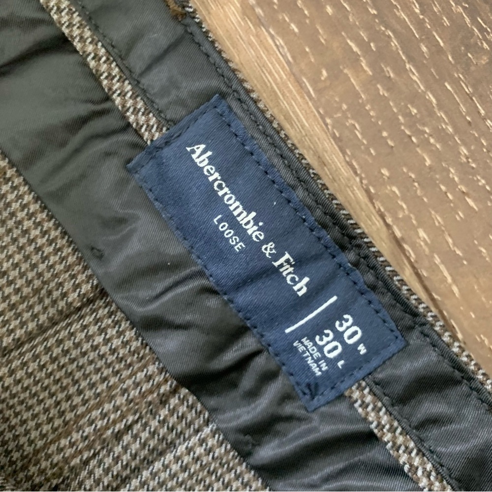 Abercrombie & fitch Mens herringbone loose trousers pants 30 NWT - Picture 8 of 11